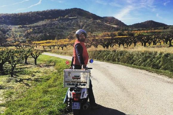 balade à scooter en drôme provençale