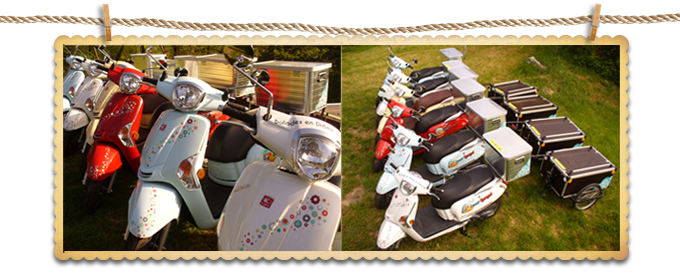 les scooters de Scoot'Nomad